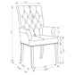 Alana Velvet Upholstered Dining Arm Chair Sand