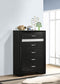 Miranda 5-drawer Bedroom Chest Black