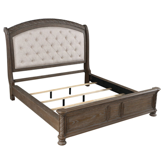 Emmett Wood California King Sleigh Bed Walnut