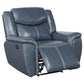 Sloane 3-piece Upholstered Reclining Sofa Set Blue