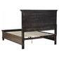 Franco Wood Eastern King Storage Panel Bed Burnished Oak