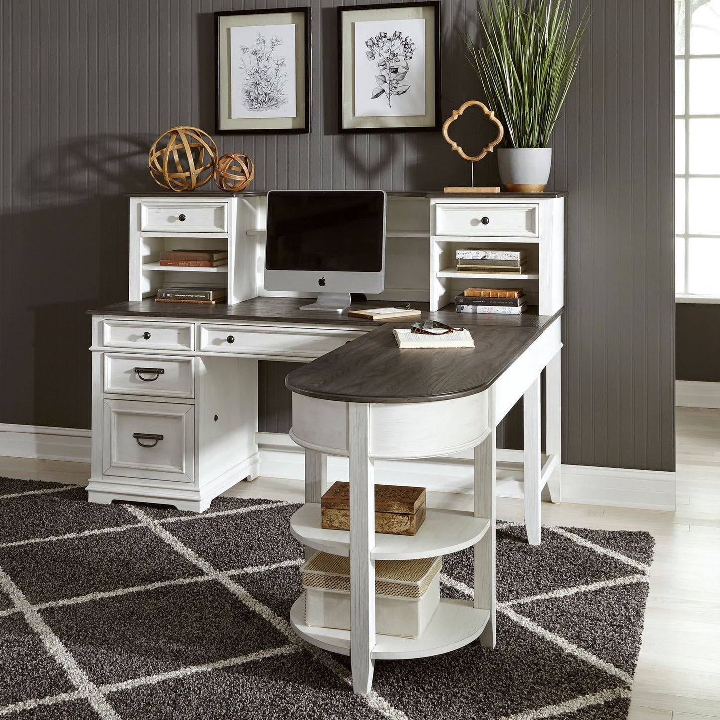 Allyson Park - L Shaped Desk Set