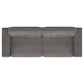 Deerhurst 2-piece Upholstered Track Arm Sofa Set Charcoal