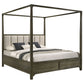 Gran Park Eastern King Canopy Bed Dark Cocoa