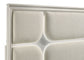 Olivia Queen Panel Bed LED Headboard Pearl White