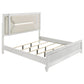 Marmore 64-inch Queen Panel Bed LED Headboard White