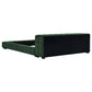 Trinity Upholstered Eastern King Platform Bed Green