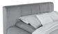 Wilshire Upholstered Queen Platform Bed Grey