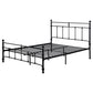 Novak 48-inch Metal Full Open Frame Bed Matte Black