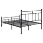 Novak 48-inch Metal Queen Open Frame Bed Matte Black