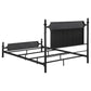 Cameron 51-inch Metal Eastern King Panel Bed Black