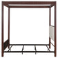 Zimmerlee 89-inch Metal Queen Canopy Bed Rust Brown