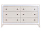 Cassie Illuminating Glam 58″ Dresser, Shimmering Pearl Finish