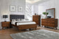 Robyn Wood California King Platform Bed Dark Walnut