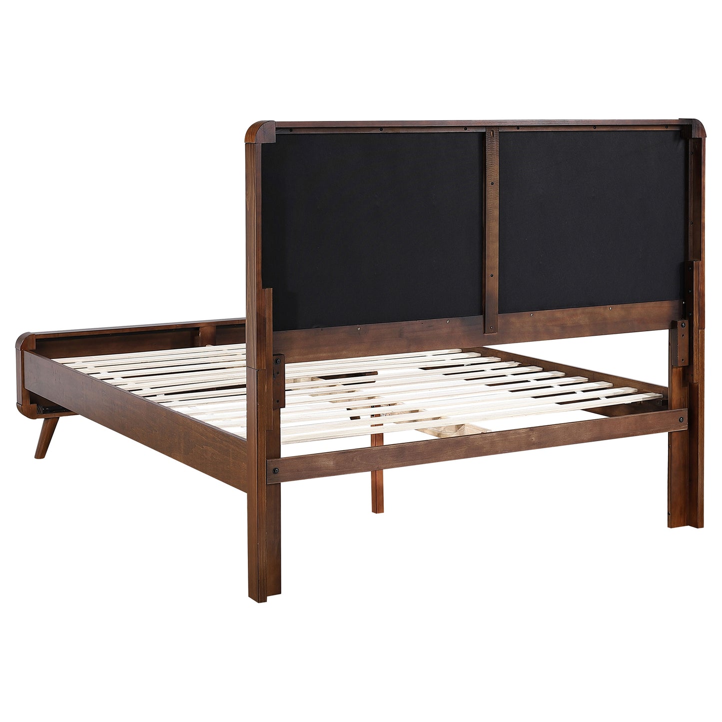 Robyn Wood Queen Platform Bed Dark Walnut