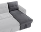 Noah Storage Chaise, Gray