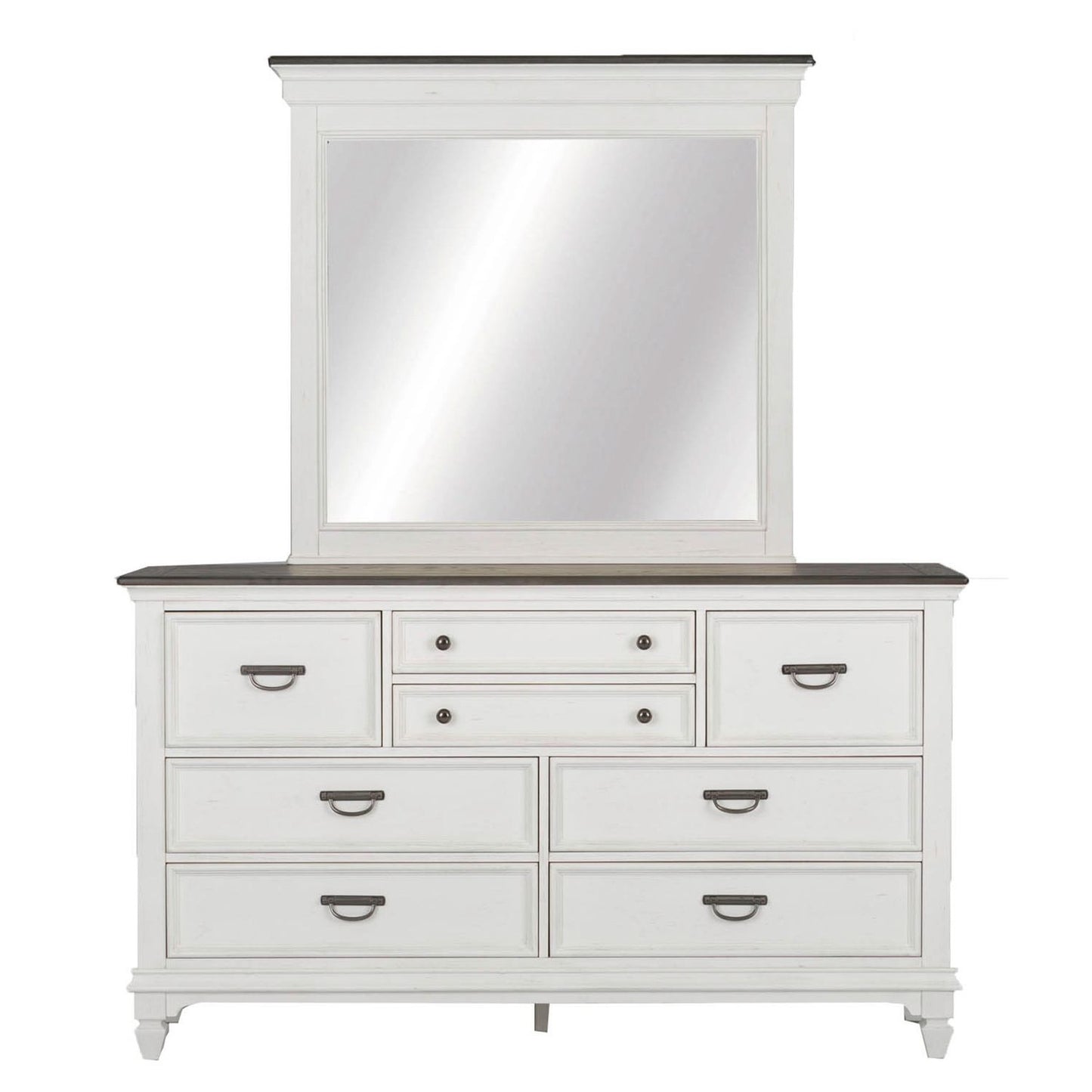 Allyson Park - Queen Panel Bed, Dresser & Mirror, Chest, Night Stand