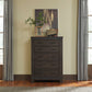 Thornwood Hills - King Bookcase Bed, Dresser & Mirror, Chest, Night Stand