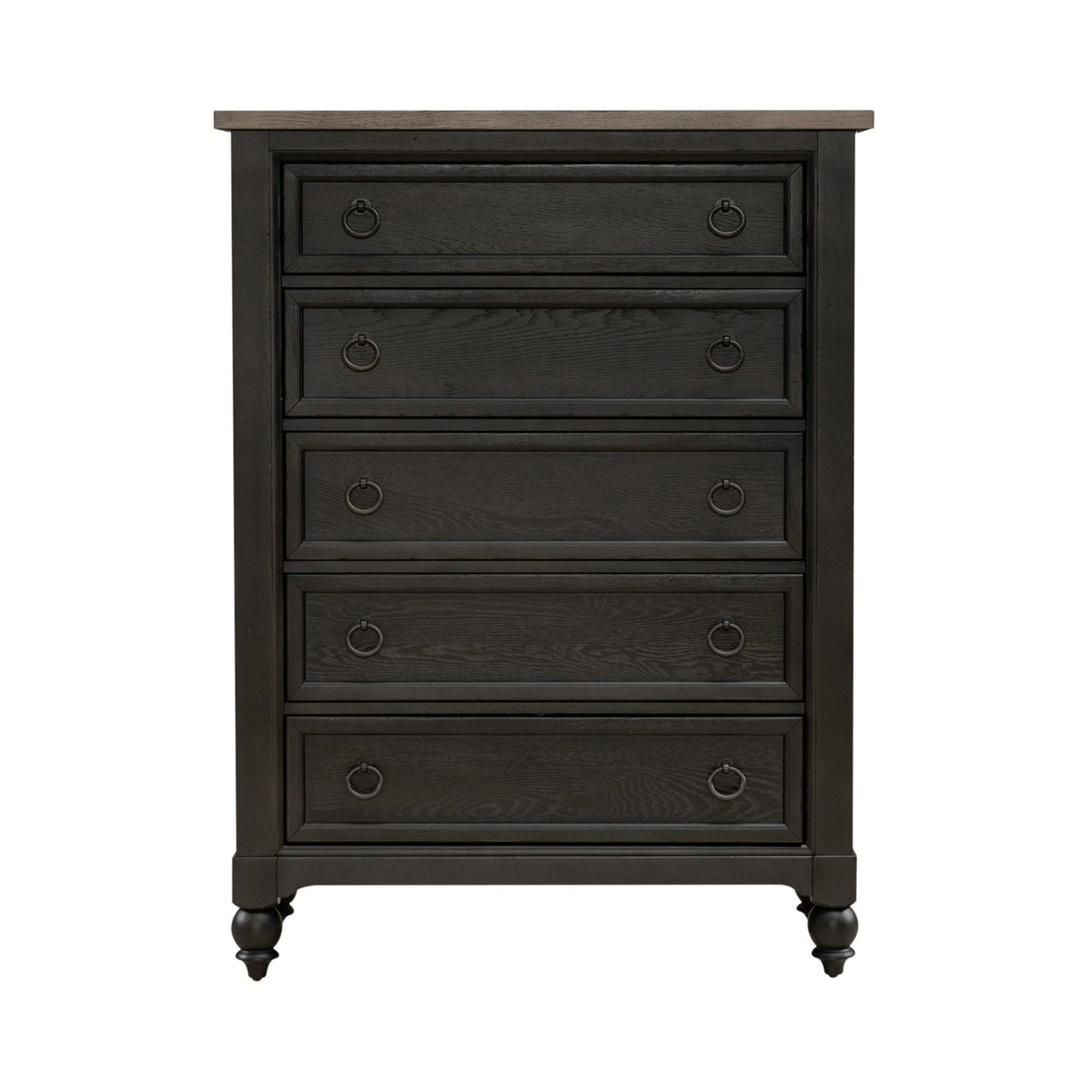 Americana Farmhouse - 5 Drawer Chest - Black