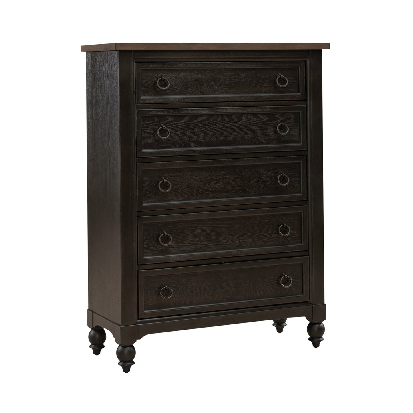 Americana Farmhouse - 5 Drawer Chest - Black