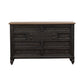 Americana Farmhouse - 9 Drawer Dresser - Black