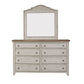 Farmhouse Reimagined - King Poster Bed, Dresser & Mirror, Chest, Night Stand