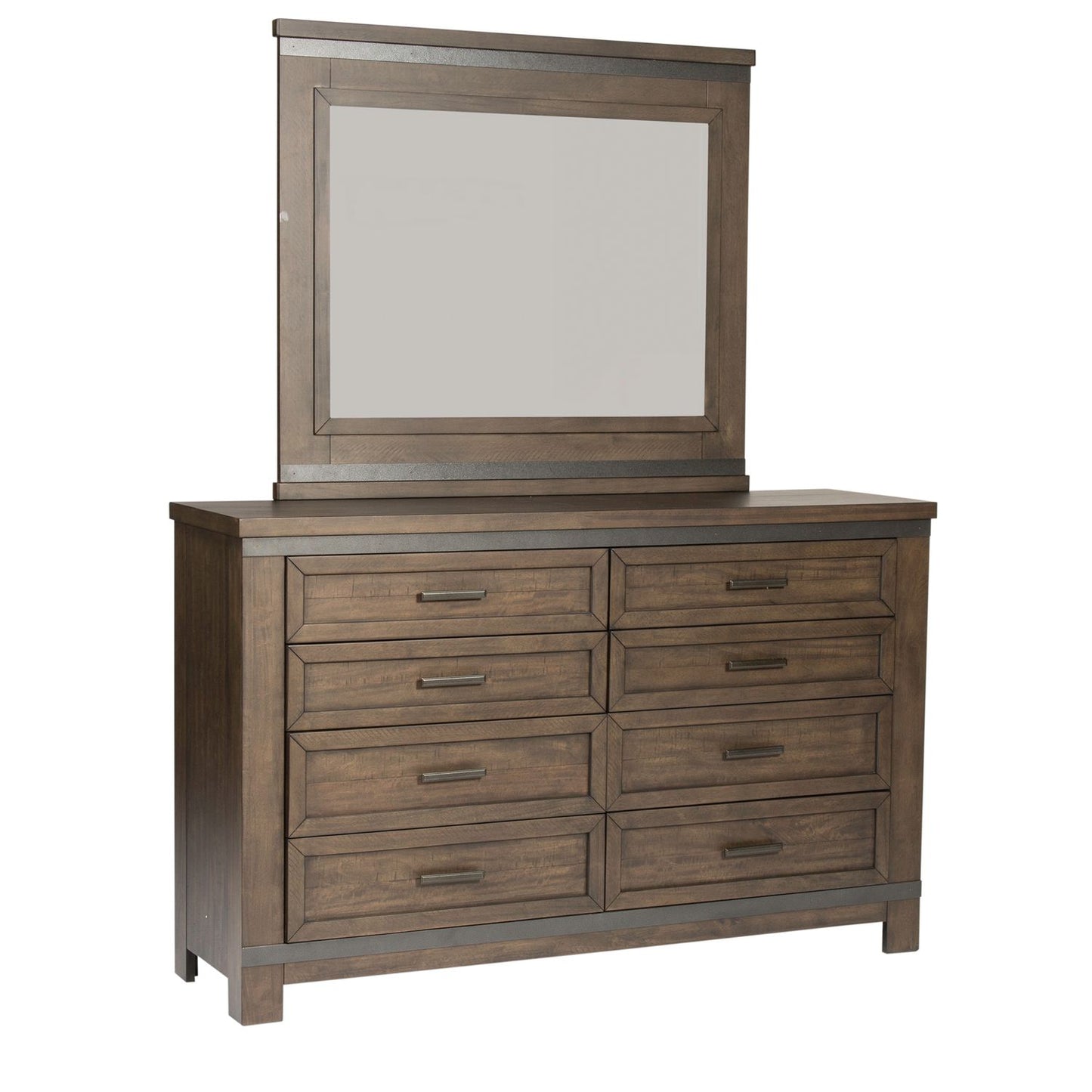 Thornwood Hills - Queen Two Sided Storage Bed, Dresser & Mirror, Chest, Night Stand