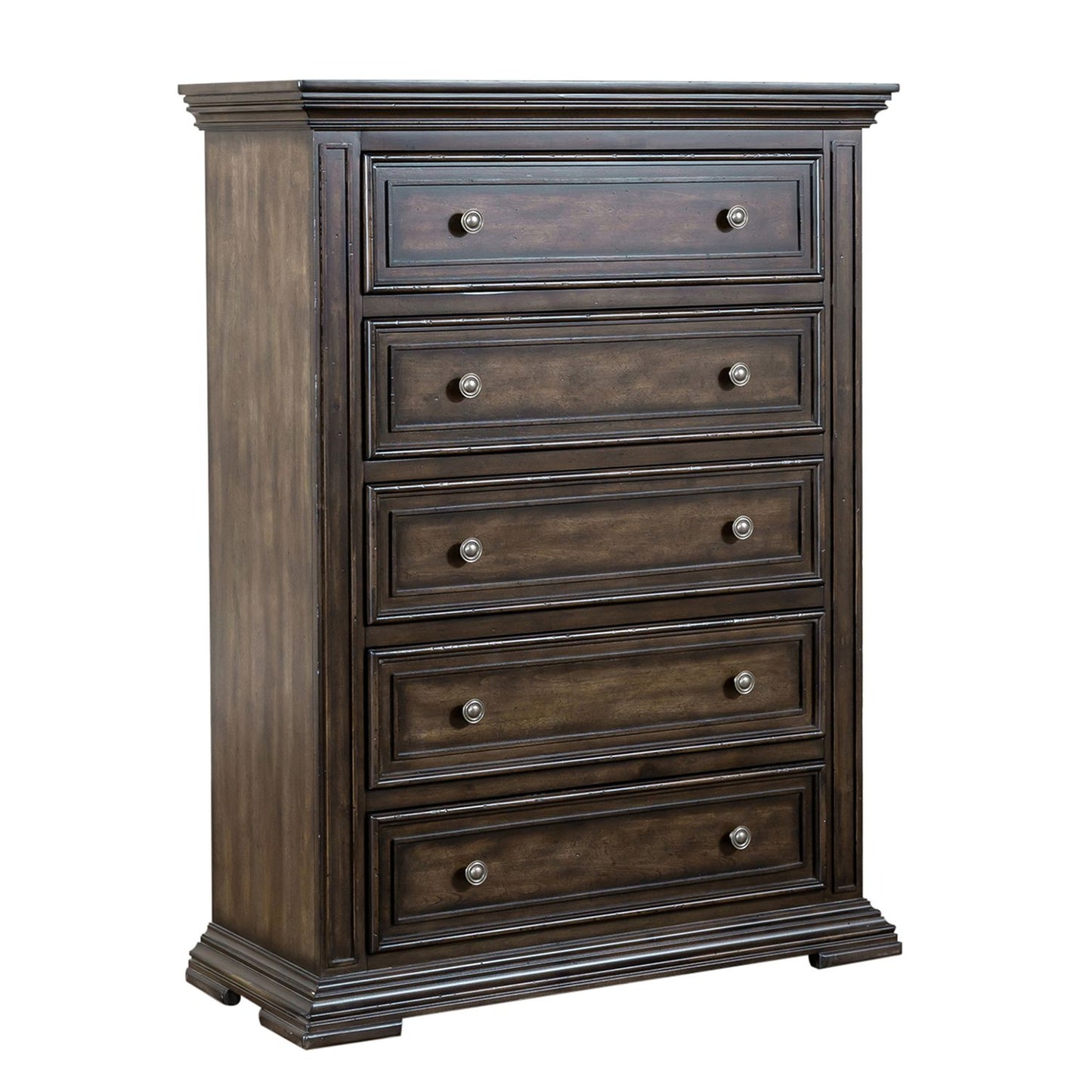 Big Valley - King Panel Bed, Dresser & Mirror, Chest, Night Stand