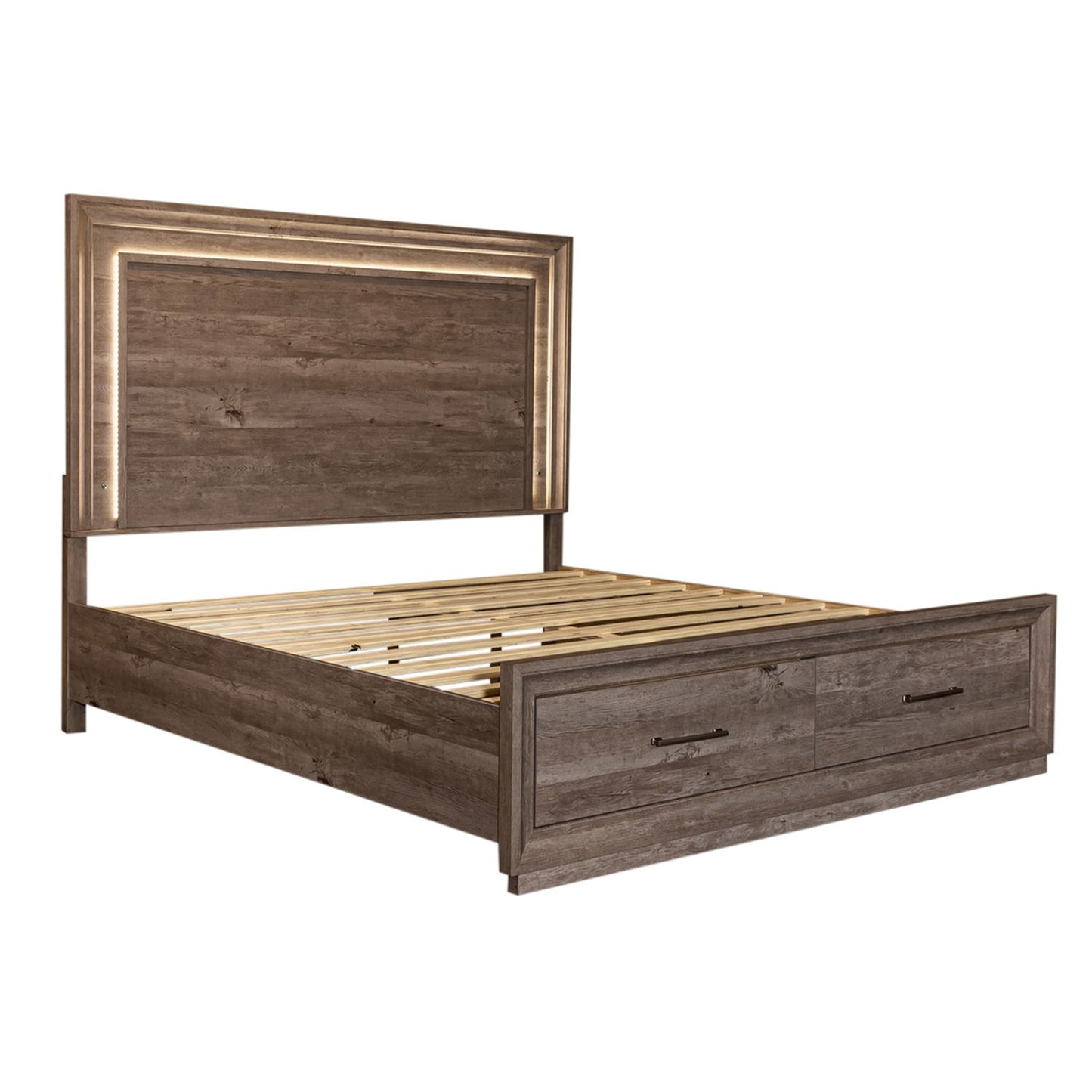 Horizons - King Storage Bed, Dresser & Mirror, Chest, Night Stand