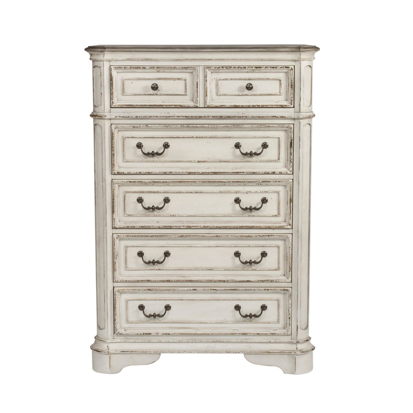 Magnolia Manor - Queen Uph Bed, Dresser & Mirror, Chest, Night Stand