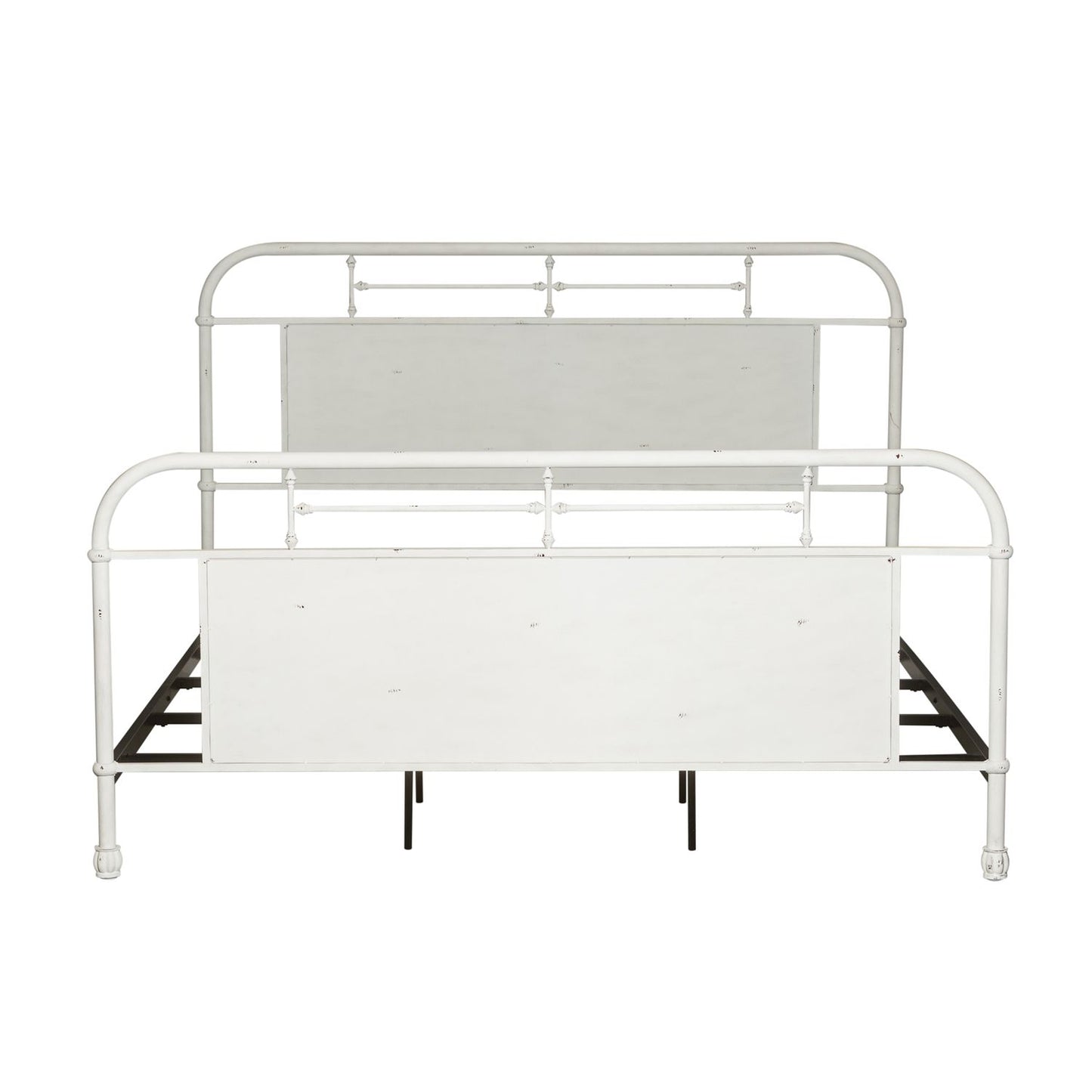 Vintage Series - King Metal Bed - Antique White