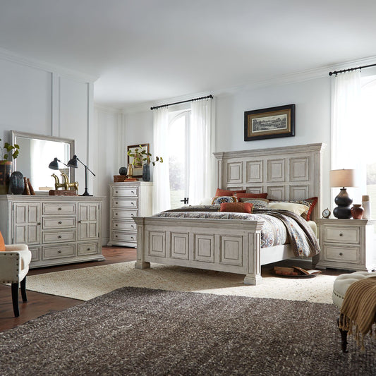 Big Valley - Queen Panel Bed, Dresser & Mirror, Chest, Night Stand