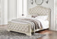 Arlendyne Queen Upholstered Bed with Mirrored Dresser