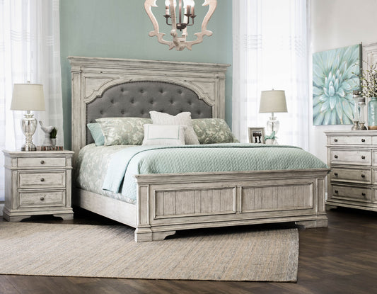 Highland Park -White 4-Piece Queen Set (Q Bed/NS/Dresser/Mir)