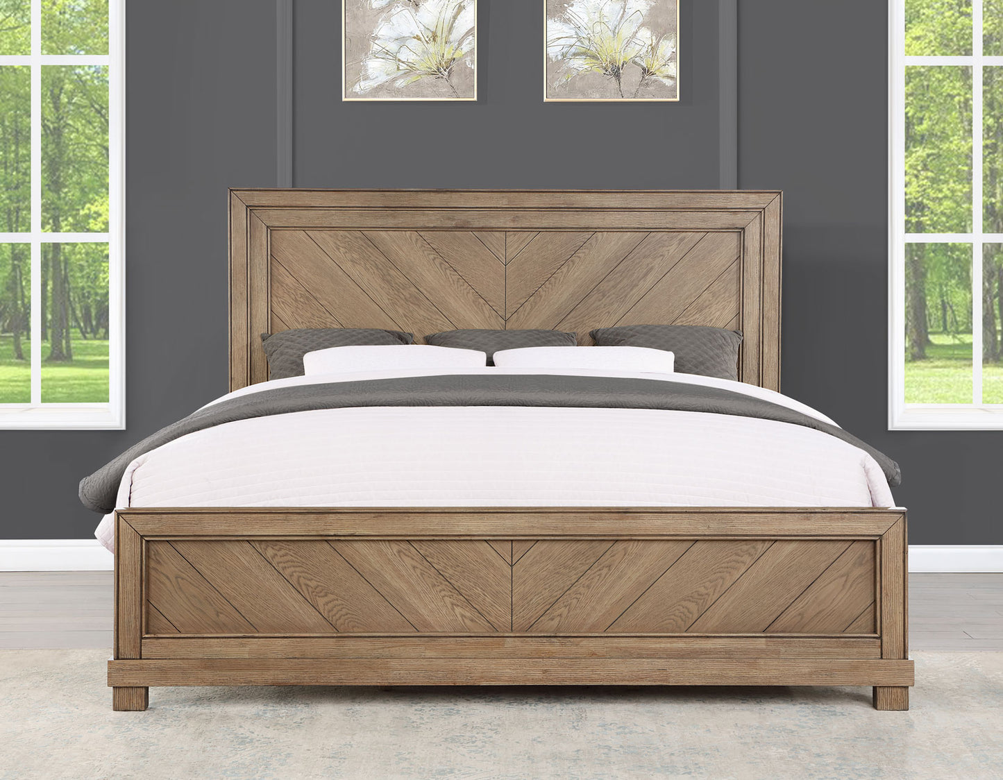 Montana Queen Bed, Sand