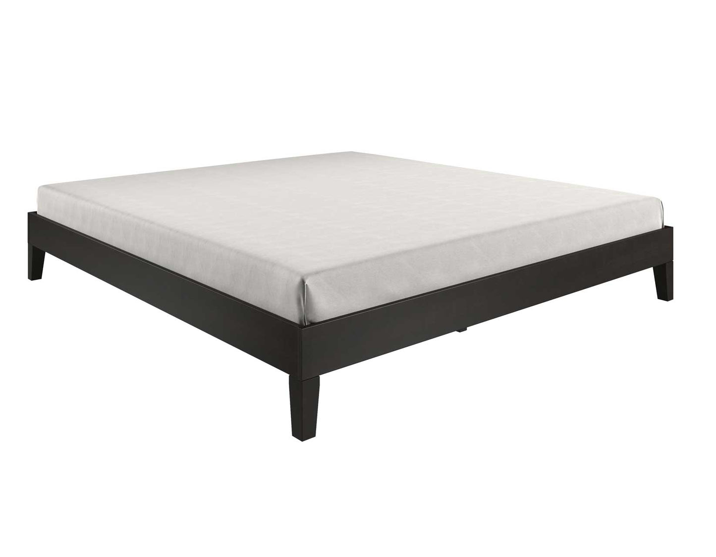 Nix King Platform Bed, Black