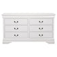 Louis Philippe 4-piece Queen Bedroom Set White