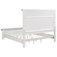 Lilith Wood Eastern King Panel Bed Distressed White