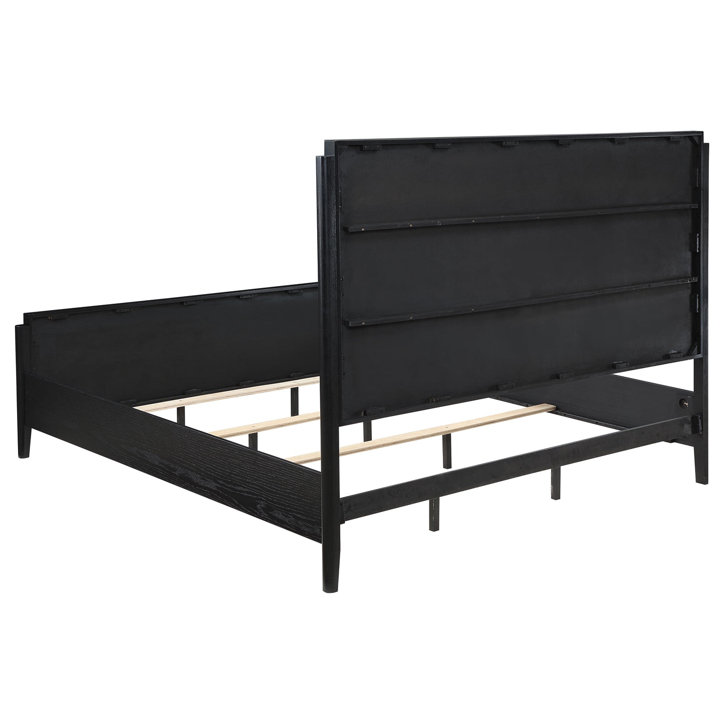 Brookmead Wood California King Panel Bed Black