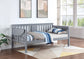 Bethany Wood Twin Daybed with Drop-down Tables Grey