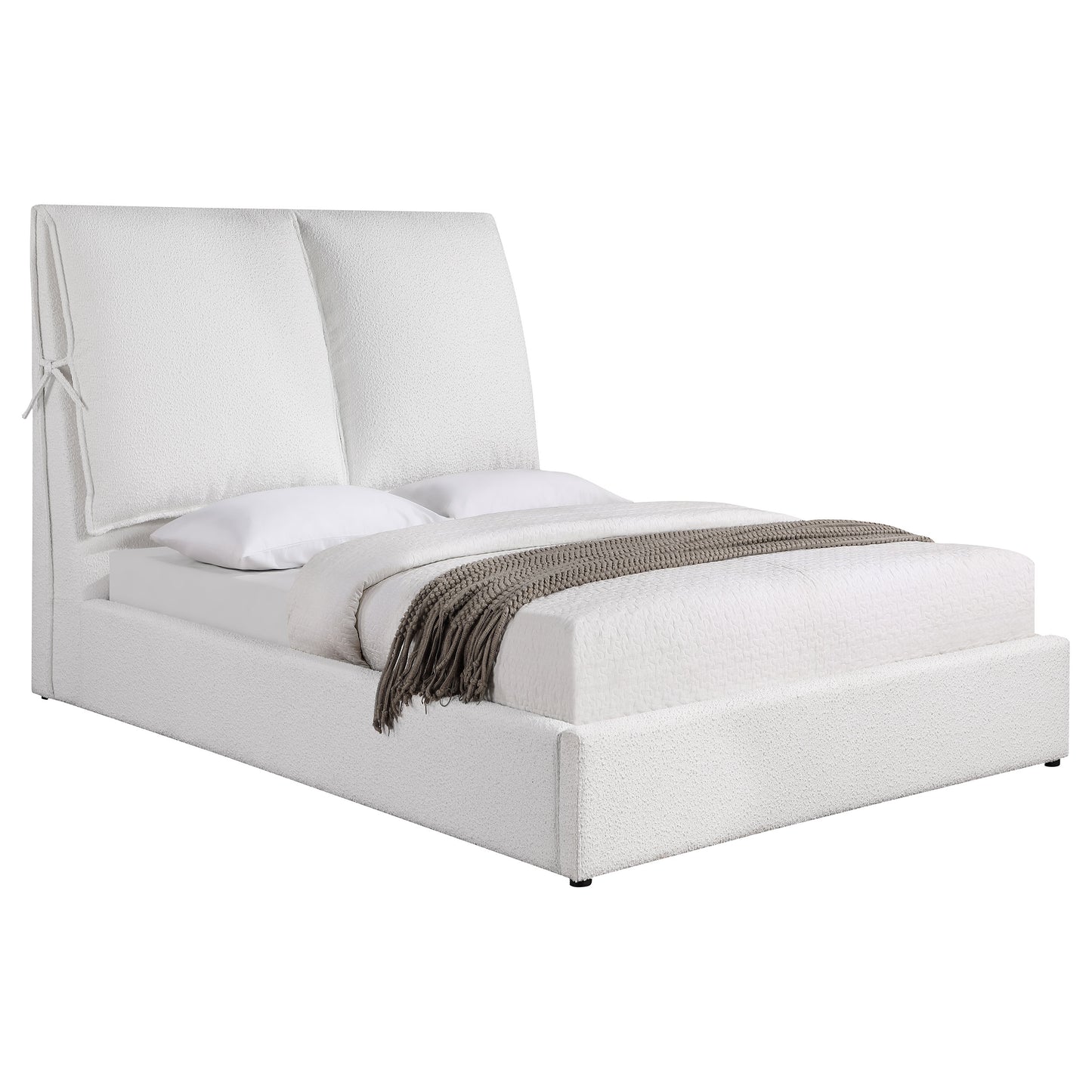 Gwendoline Upholstered Queen Panel Bed White