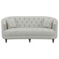 Avonlea 3-piece Upholstered Sloped Arm Sofa Set Grey Fabric