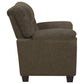 Clementine Upholstered Padded Arm Accent Chair Brown