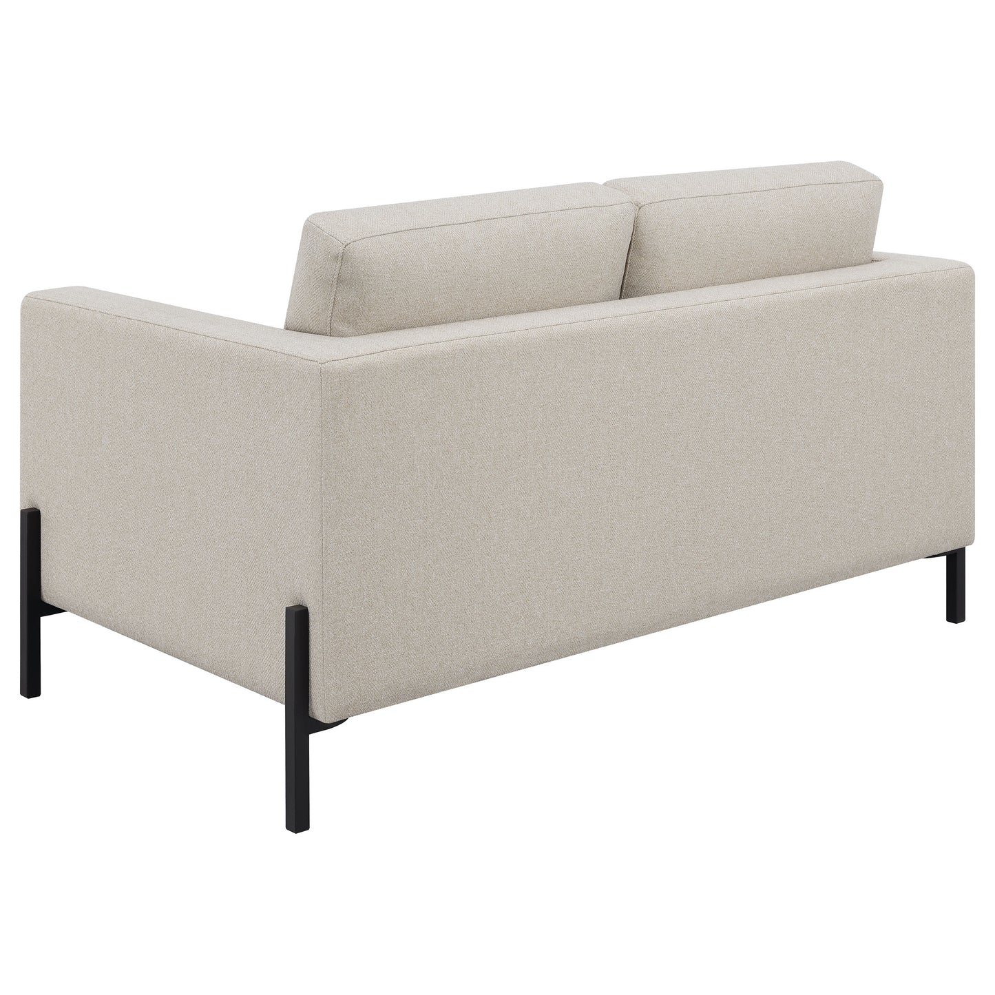 Tilly Upholstered Track Arm Loveseat Oatmeal