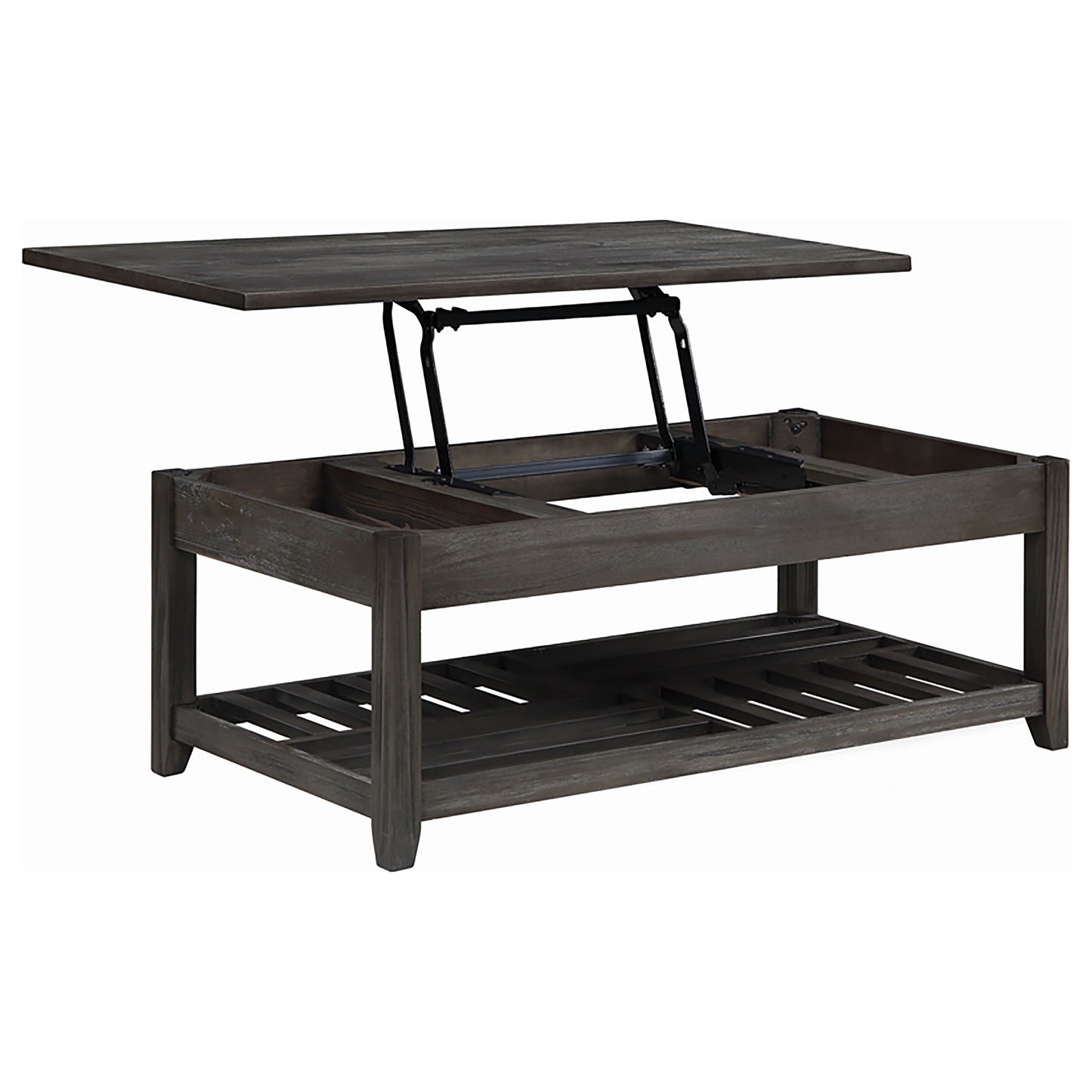 Cliffview Rectangular Wood Lift Top Coffee Table Grey